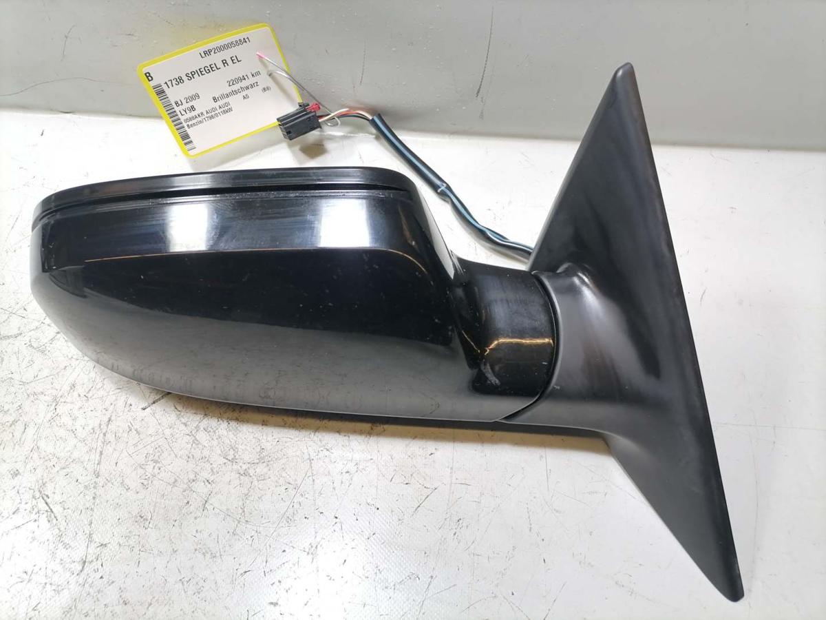 Audi A5 8T original Au&szlig;enspiegel rechts elektrisch verstellbar beheizt LY9B Brillantschwarz Bj.2009